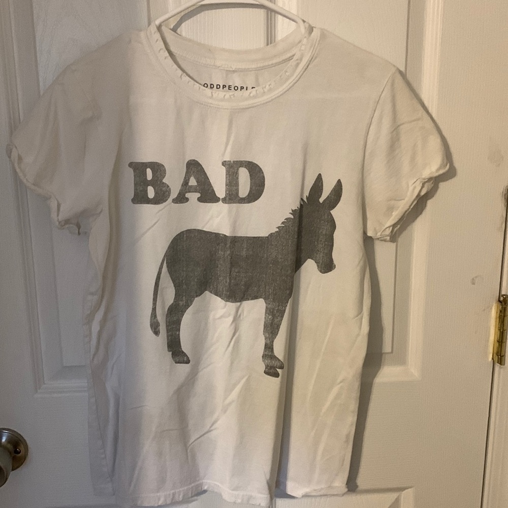 White graphic Tee